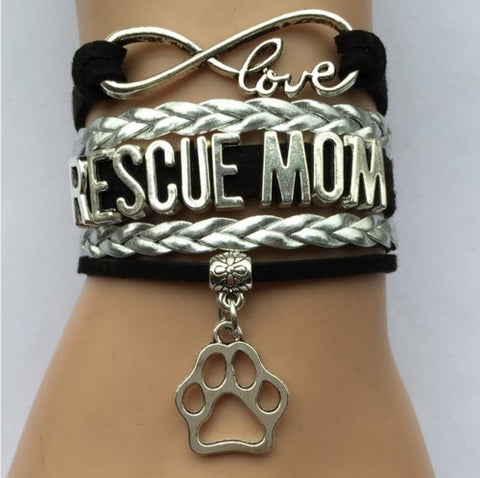 Jewelry - Custom "Rescue Mom" Love Infinity Bracelet